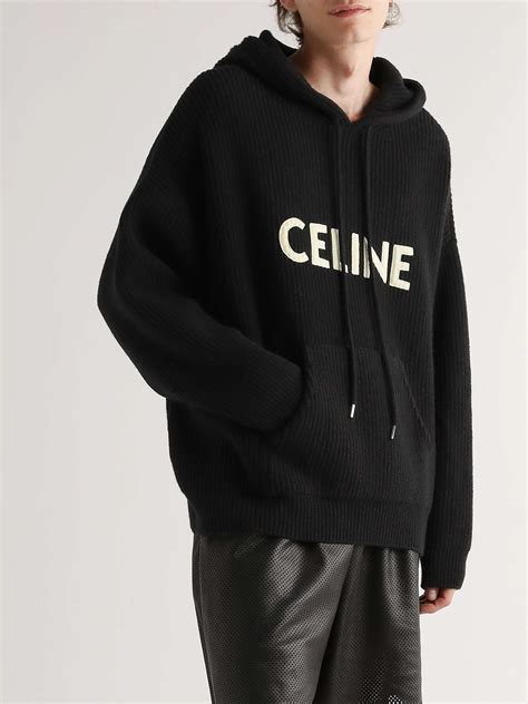 black celine hoodie mens|celine hoodie and sweatpants.